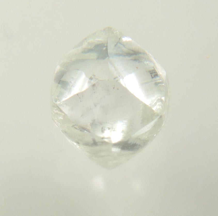 Diamond (0.61 carat pale-yellow dodecahedral crystal) from Almazy Anabara Mine, Sakha (Yakutia) Republic, Siberia, Russia