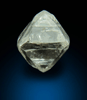 Diamond (0.83 carat pale-yellow octahedral crystal) from Almazy Anabara Mine, Sakha (Yakutia) Republic, Siberia, Russia