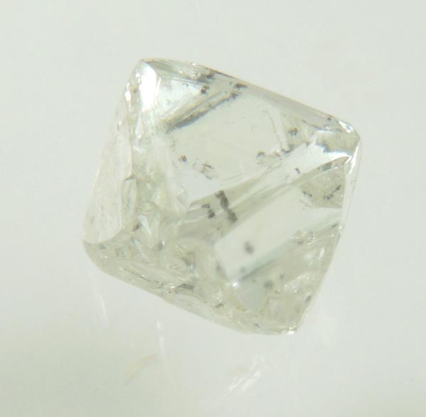 Diamond (0.83 carat pale-yellow octahedral crystal) from Almazy Anabara Mine, Sakha (Yakutia) Republic, Siberia, Russia