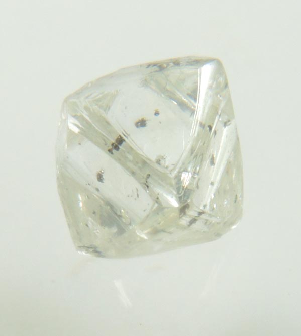 Diamond (0.83 carat pale-yellow octahedral crystal) from Almazy Anabara Mine, Sakha (Yakutia) Republic, Siberia, Russia