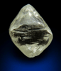 Diamond (2.37 carat gem-quality cuttable pale-yellow octahedral diamond) from Almazy Anabara Mine, Sakha (Yakutia) Republic, Siberia, Russia