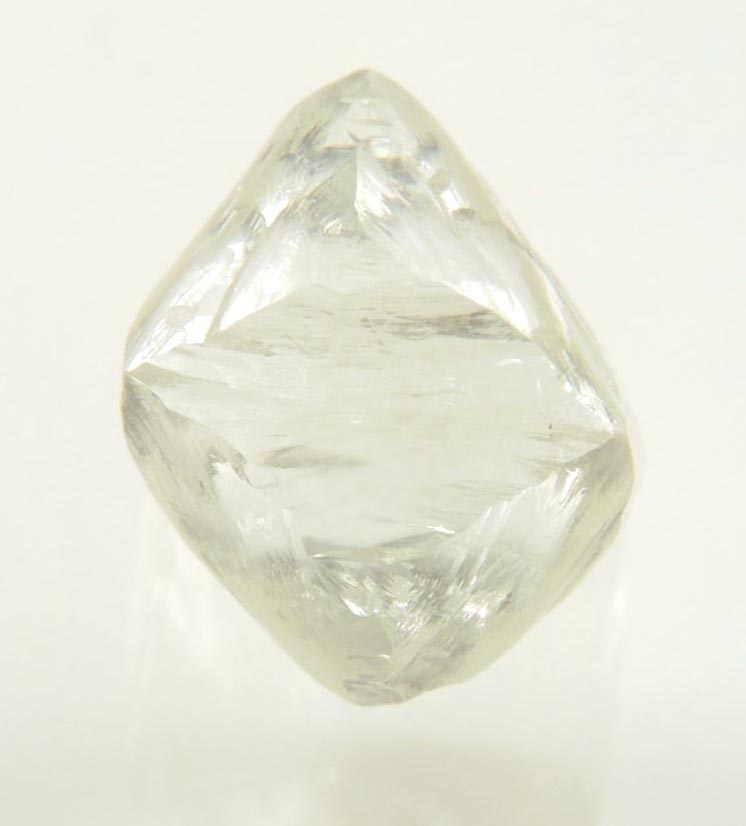 Diamond (2.37 carat gem-quality cuttable pale-yellow octahedral diamond) from Almazy Anabara Mine, Sakha (Yakutia) Republic, Siberia, Russia