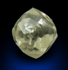 Diamond (1.97 carat gem-grade cuttable pale-yellow complex diamond) from Almazy Anabara Mine, Sakha (Yakutia) Republic, Siberia, Russia