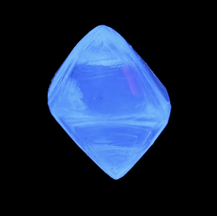 Diamond (1.54 carat gem-grade cuttable pale-yellow octahedral diamond) from Almazy Anabara Mine, Sakha (Yakutia) Republic, Siberia, Russia