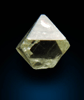 Diamond (0.41 carat yellow-green octahedral crystal) from Northern Cape Province, South Africa