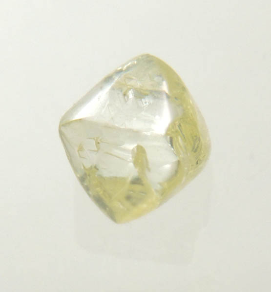 Diamond (0.33 carat fancy-yellow octahedral crystal) from Northern Cape Province, South Africa