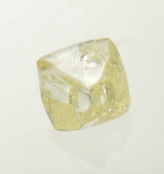 Diamond (0.33 carat fancy-yellow octahedral crystal) from Northern Cape Province, South Africa