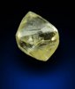 Diamond (0.31 carat yellow octahedral crystal) from Northern Cape Province, South Africa