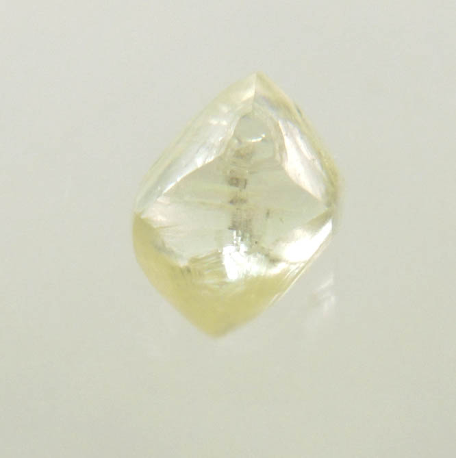 Diamond (0.31 carat yellow octahedral crystal) from Northern Cape Province, South Africa