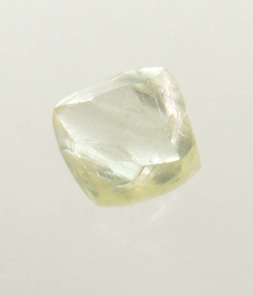 Diamond (0.19 carat yellow octahedral crystal) from Northern Cape Province, South Africa