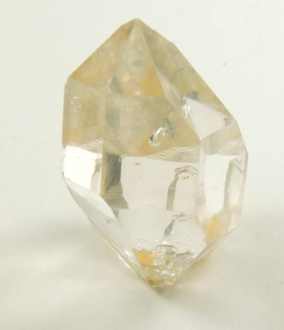 Quartz var. Herkimer Diamond (with bubble-fluid inclusion) from Middleville, Herkimer County, New York