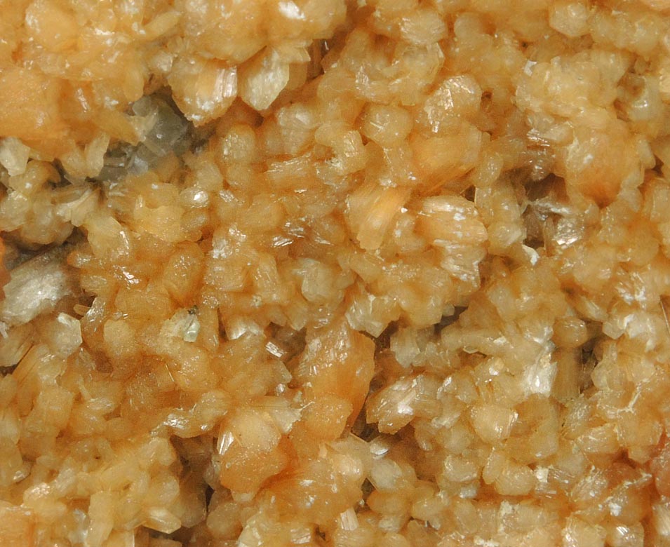 Stilbite with Calcite from Moore's Station Quarry, 44 km northeast of Philadelphia, Mercer County, New Jersey