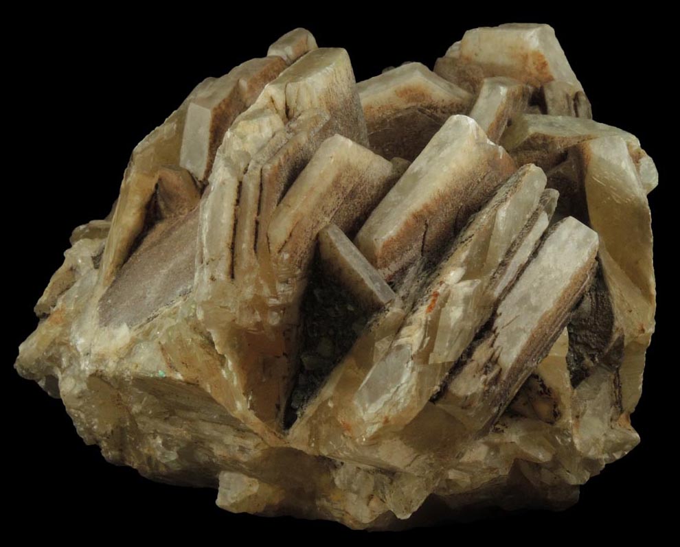 Calcite from Hudson River Railroad tunnel, Anthony's Nose, east shore of Hudson River, Westchester County, New York