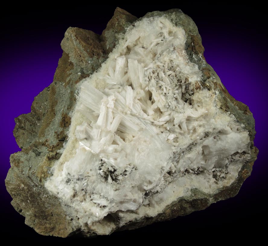 Natrolite over Datolite from Millington Quarry, Bernards Township, Somerset County, New Jersey