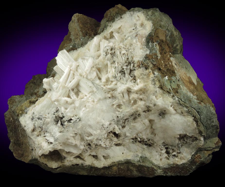 Natrolite over Datolite from Millington Quarry, Bernards Township, Somerset County, New Jersey