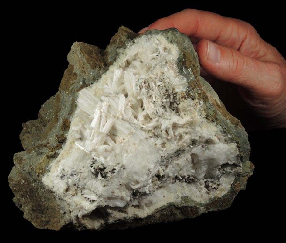 Natrolite over Datolite from Millington Quarry, Bernards Township, Somerset County, New Jersey