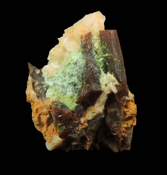 Parisite-(Ce) with Annabergite from Snowbird Mine, Alberton, Mineral County, Montana