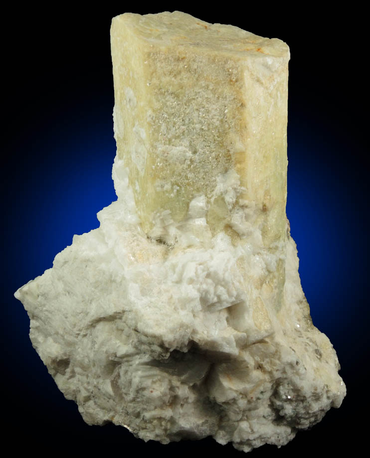 Beryl in Albite from Beauregard Quarry, Alstead, Cheshire County, New Hampshire