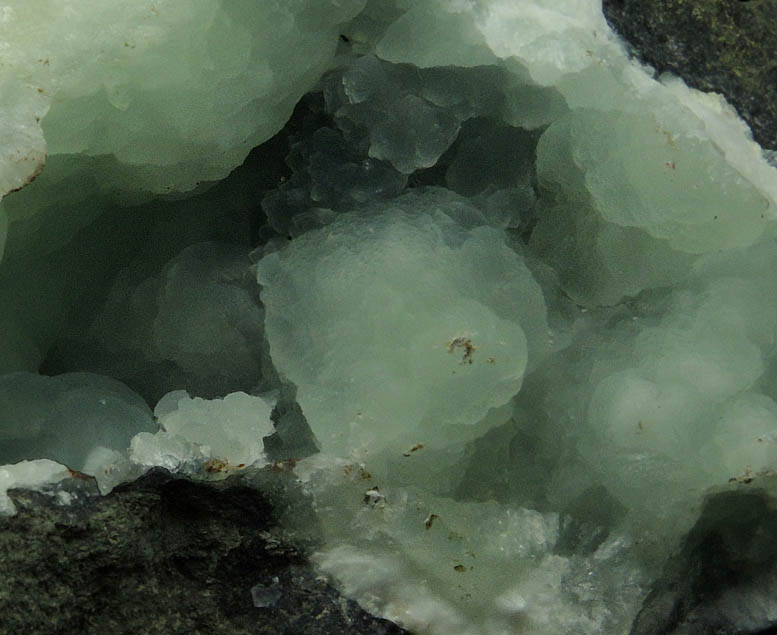 Prehnite from O and G Industries Southbury Quarry, Southbury, New Haven County, Connecticut