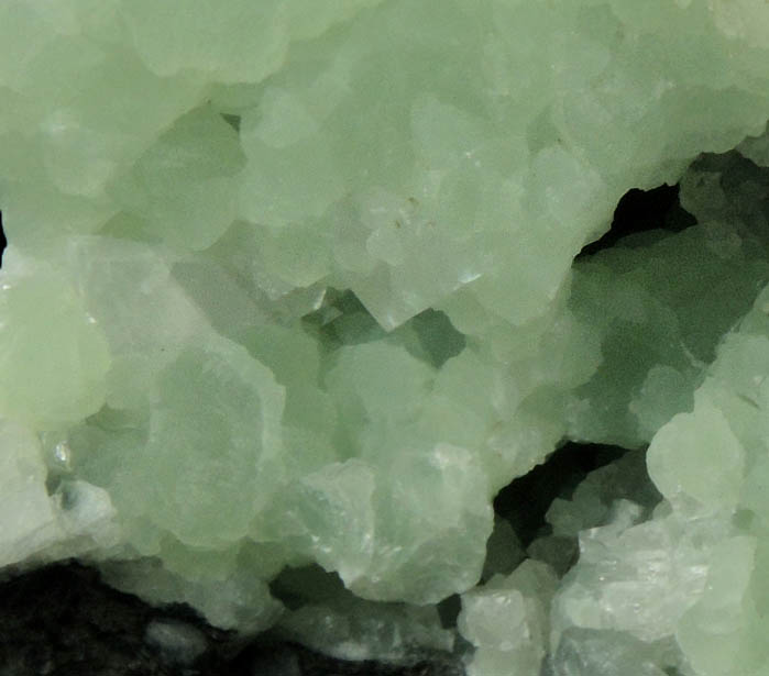 Prehnite with Calcite from O and G Industries Southbury Quarry, Southbury, New Haven County, Connecticut