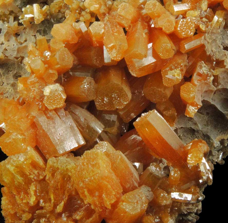 Pyromorphite from Bunker Hill Mine, 9th Level, Jersey Vein, Coeur d'Alene District, Shoshone County, Idaho