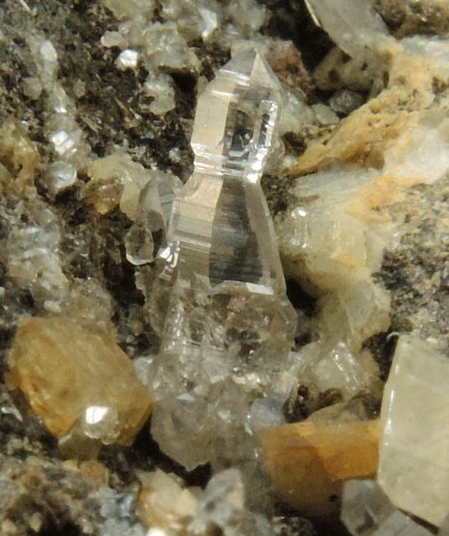 Quartz (Tessin habit) with Ankerite and Muscovite from Becker Quarry, West Willington, Tolland County, Connecticut