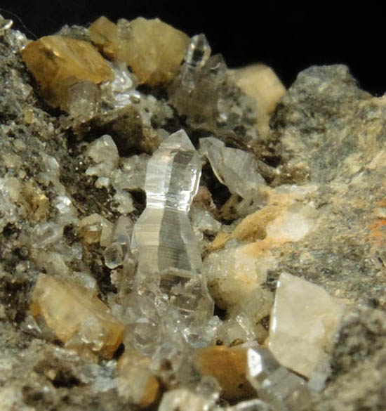 Quartz (Tessin habit) with Ankerite and Muscovite from Becker Quarry, West Willington, Tolland County, Connecticut