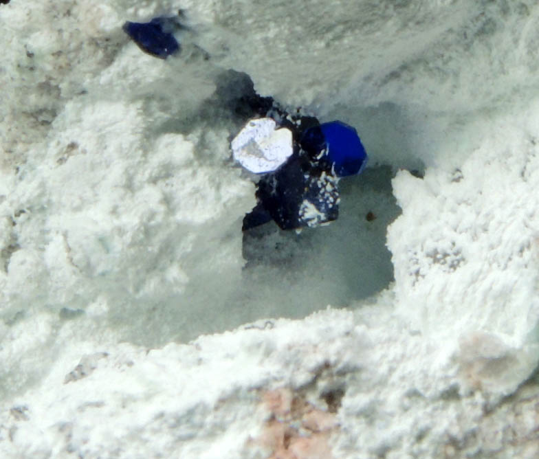 Volborthite with Azurite from Milpillas Mine, Cuitaca, Sonora, Mexico