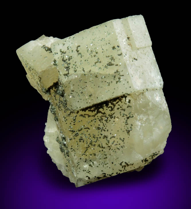 Fluorapatite with Chlorite (Clinochlore) from Acushnet Quarry, Bristol County, Massachusetts