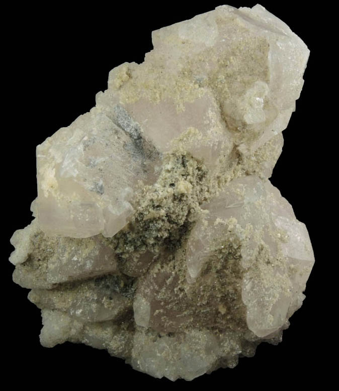 Calcite with Barite overgrowth from ZCA Hyatt Mine, Talcville, St. Lawrence County, New York