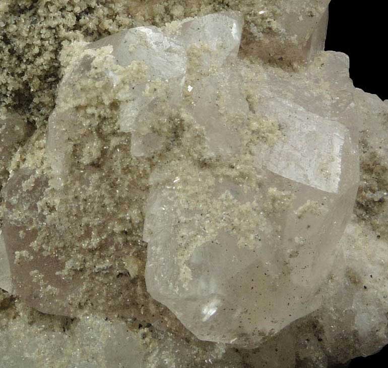 Calcite with Barite overgrowth from ZCA Hyatt Mine, Talcville, St. Lawrence County, New York