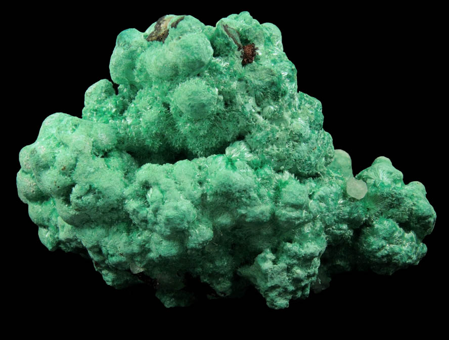 Jarosite with Malachite overgrowth from Pioche District, Lincoln County, Nevada