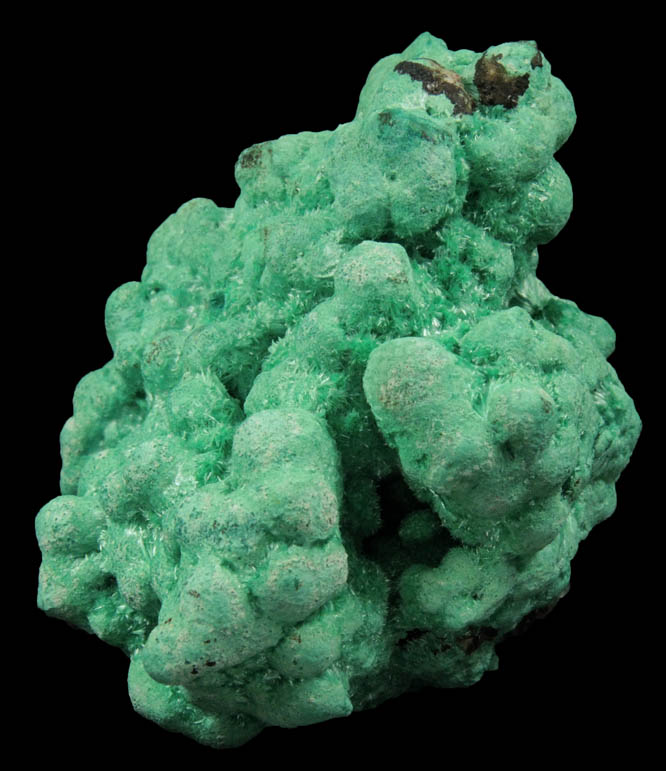 Jarosite with Malachite overgrowth from Pioche District, Lincoln County, Nevada