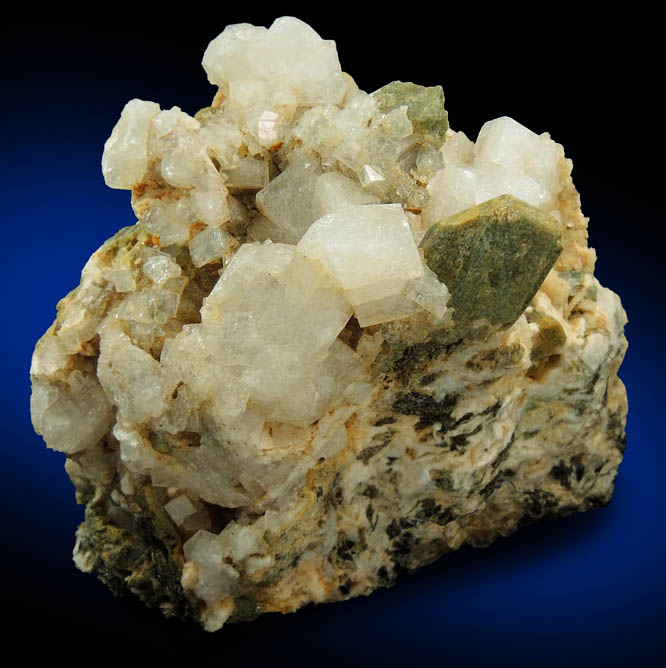 Chabazite with Pyroxene from Imilchil, High Atlas Mountains, Errachidia Province, Morocco