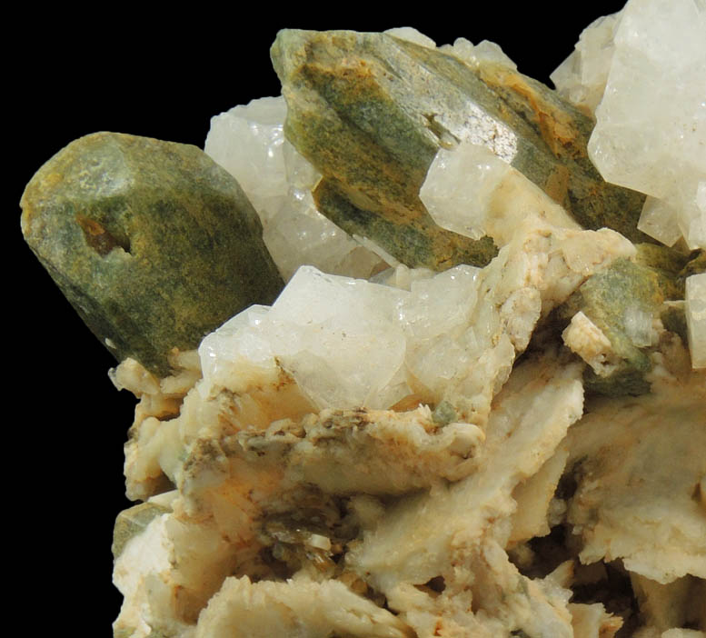 Chabazite with Pyroxene from Imilchil, High Atlas Mountains, Errachidia Province, Morocco