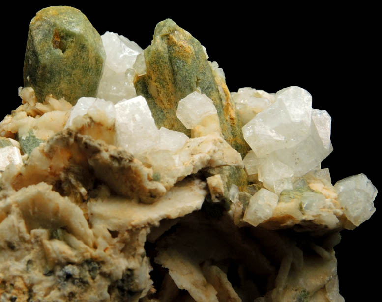 Chabazite with Pyroxene from Imilchil, High Atlas Mountains, Errachidia Province, Morocco