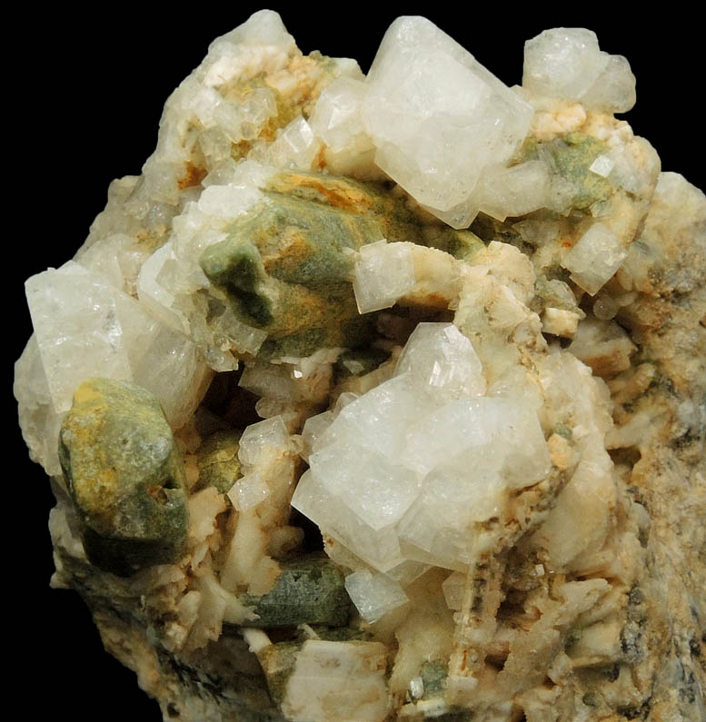 Chabazite with Pyroxene from Imilchil, High Atlas Mountains, Errachidia Province, Morocco