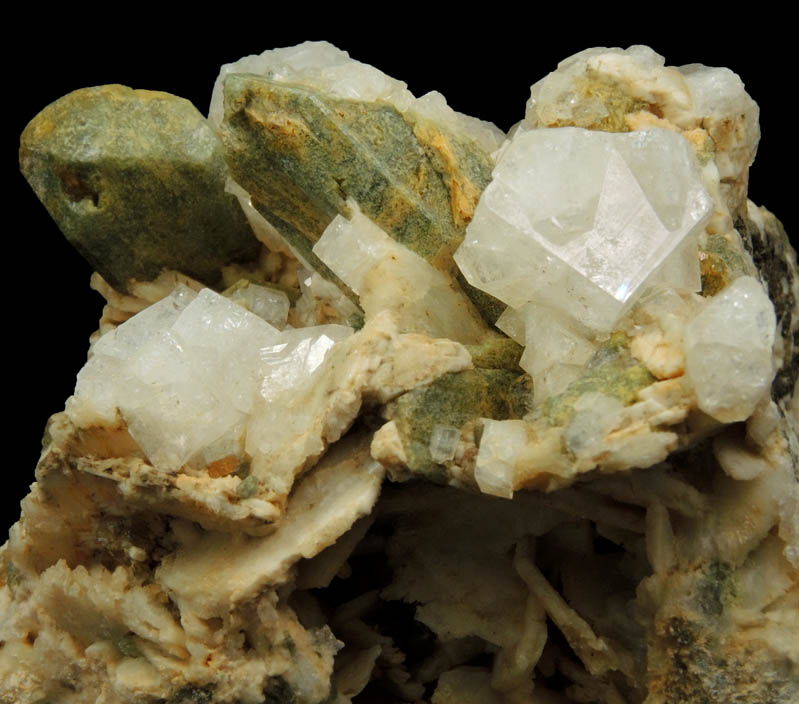 Chabazite with Pyroxene from Imilchil, High Atlas Mountains, Errachidia Province, Morocco