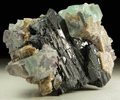 Fluorite, Quartz, Ferberite from Yaogangxian Mine, Nanling Mountains, Hunan, China