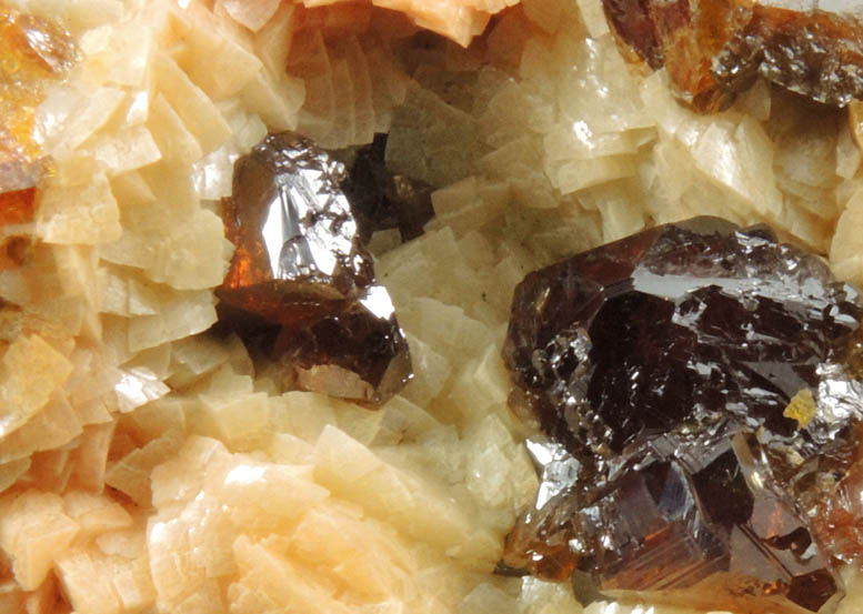 Sphalerite and Dolomite from Mina Troya, Mutiloa, 19 km southwest of San Sebastin, Pais Vasco, Spain