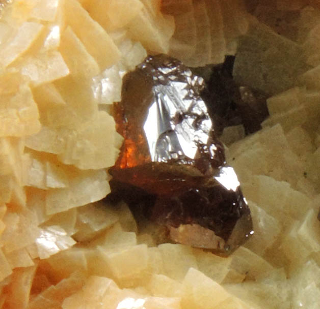 Sphalerite and Dolomite from Mina Troya, Mutiloa, 19 km southwest of San Sebastin, Pais Vasco, Spain