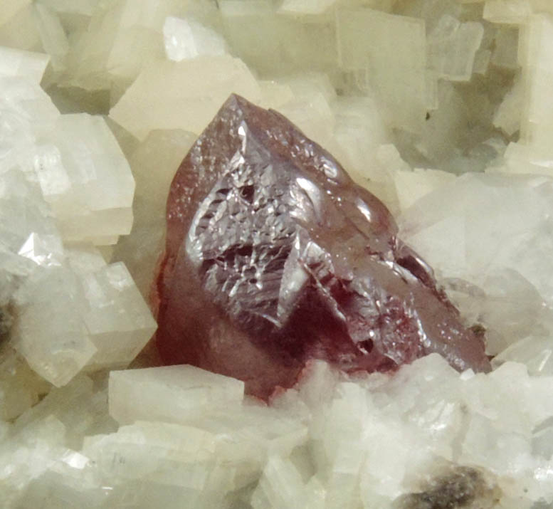 Cinnabar with Quartz on Dolomite from Fenghuang, Xiangxi, Hunan, China