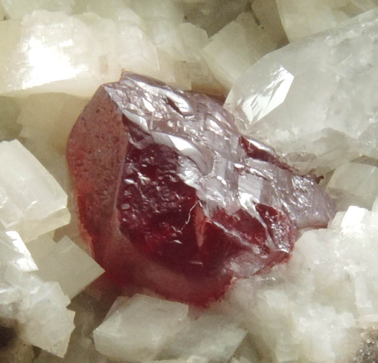 Cinnabar with Quartz on Dolomite from Fenghuang, Xiangxi, Hunan, China