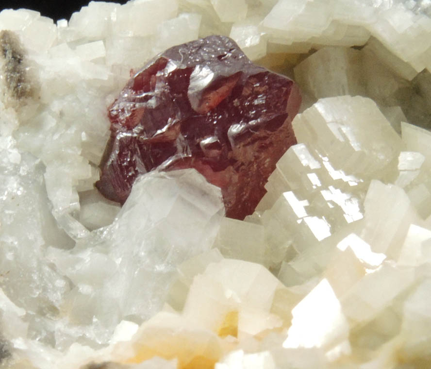 Cinnabar with Quartz on Dolomite from Fenghuang, Xiangxi, Hunan, China