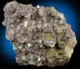 Fluorite (interpenetrant-twins) on Quartz from Blackdene Mine, Ireshopeburn, Weardale, County Durham, England