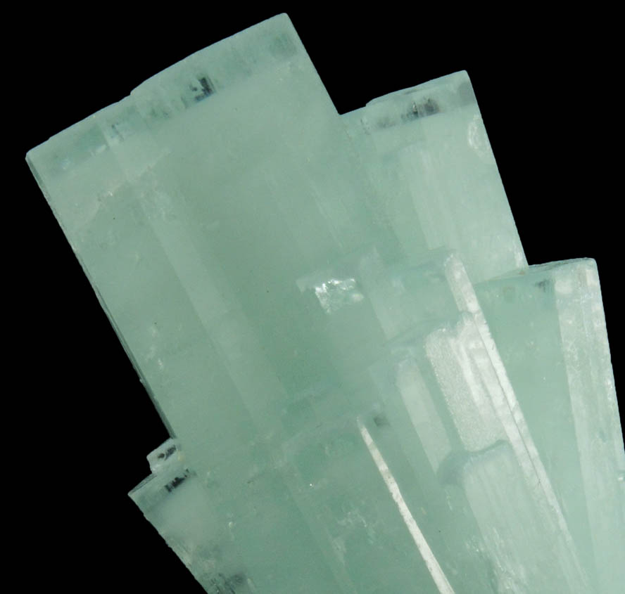 Beryl var. Aquamarine (zoned crystals) from Baha, Braldu Valley, Baltistan, Gilgit-Baltistan, Pakistan