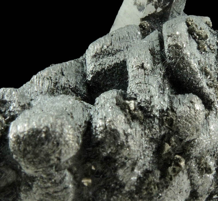 Quartz on Bournonite with Chalcopyrite and Jamesonite-Boulangerite from Yaogangxian Mine, Nanling Mountains, Hunan, China