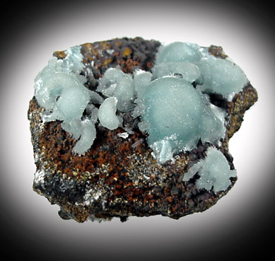 Hemimorphite from 79 Mine, Banner District, near Hayden, Gila County, Arizona