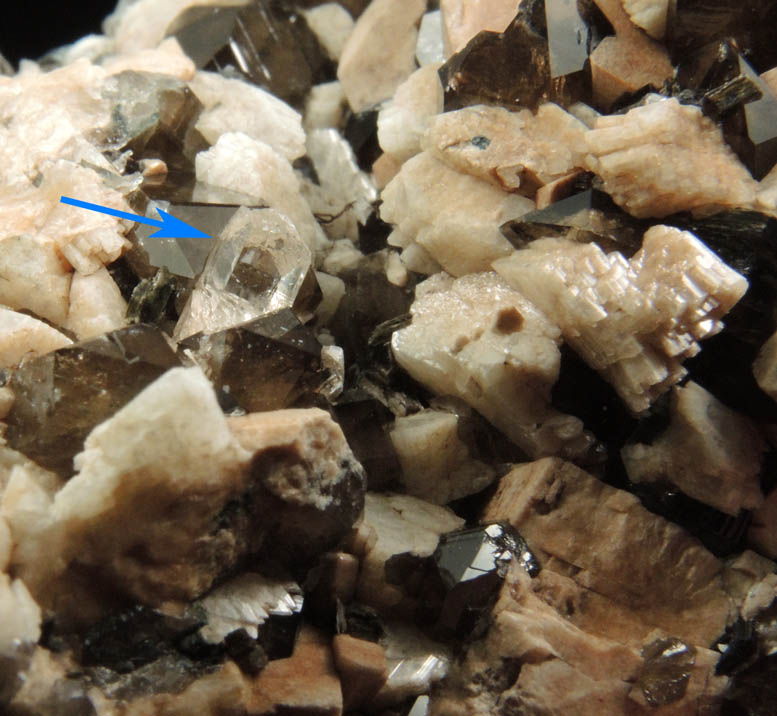 Topaz, Smoky Quartz, Microcline from Diamond Rocks, Hare's Gap, Mournes, County Down, Ireland