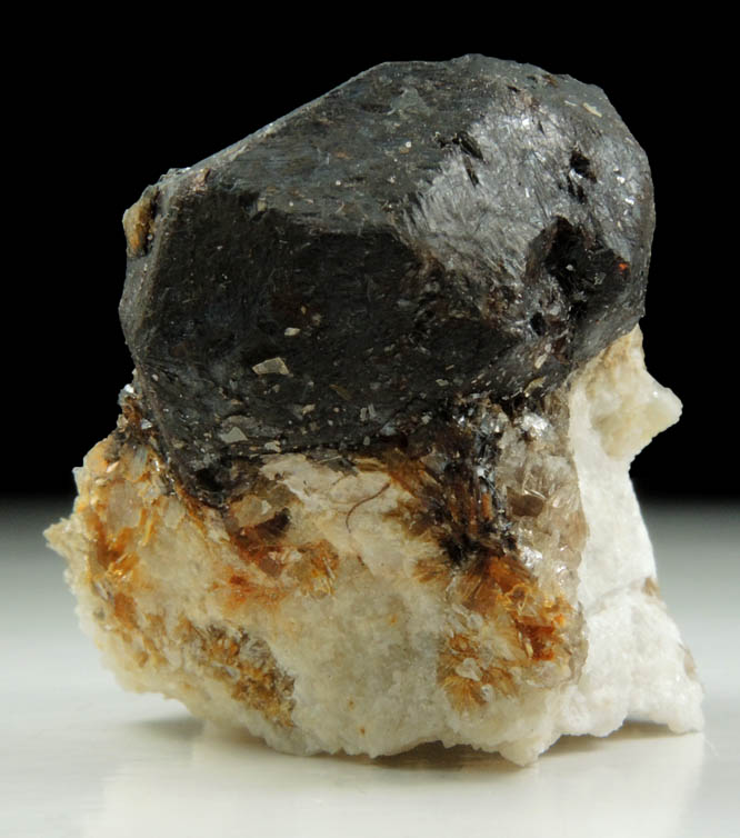 Almandine Garnet with Muscovite from Hedgehog Hill, Peru, Oxford County, Maine